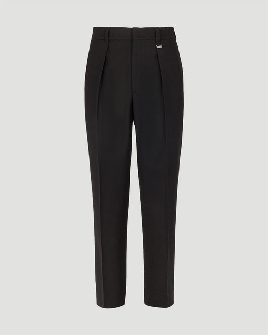 Black wool pants