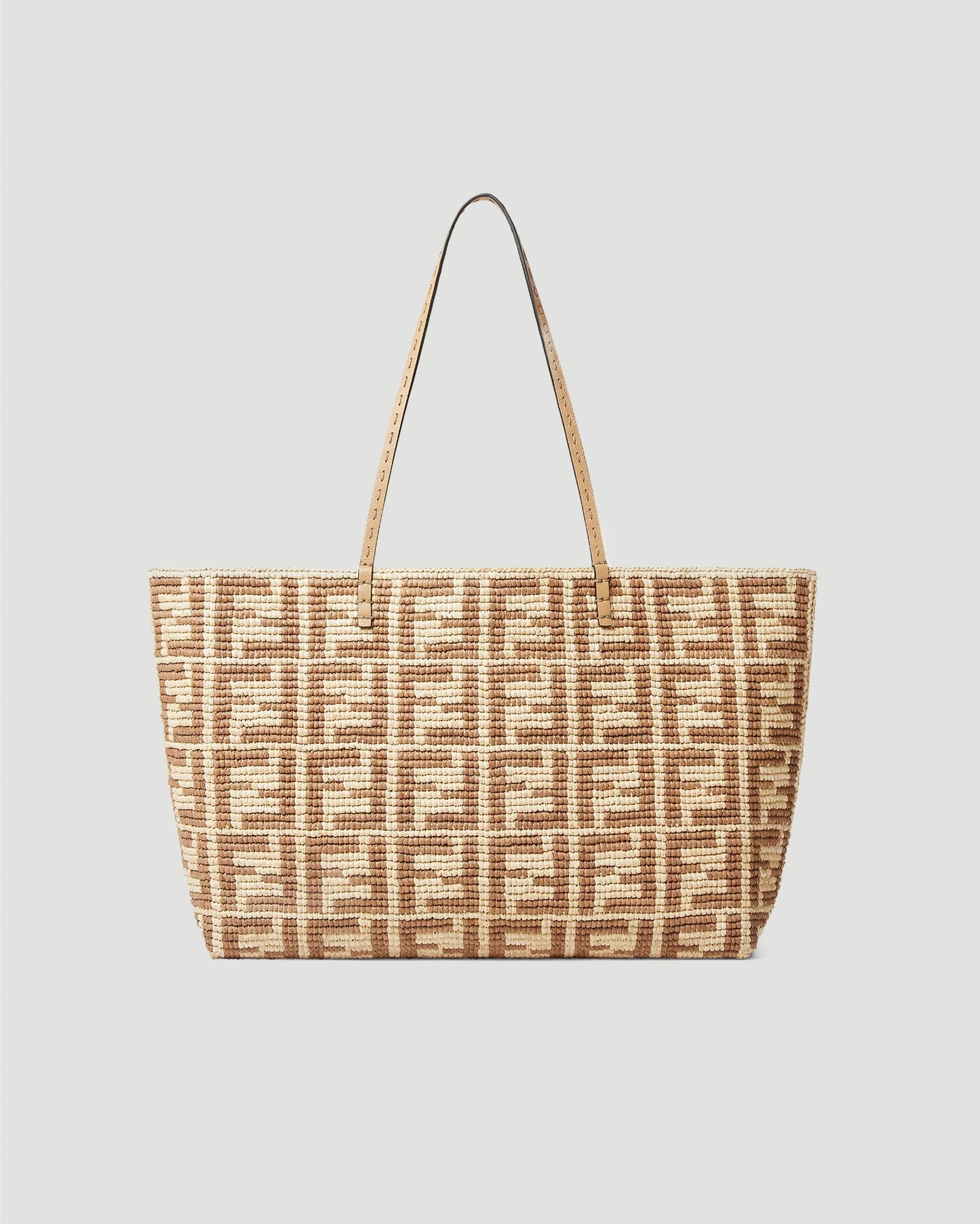 Roll Large Raffia Crochet Shopper