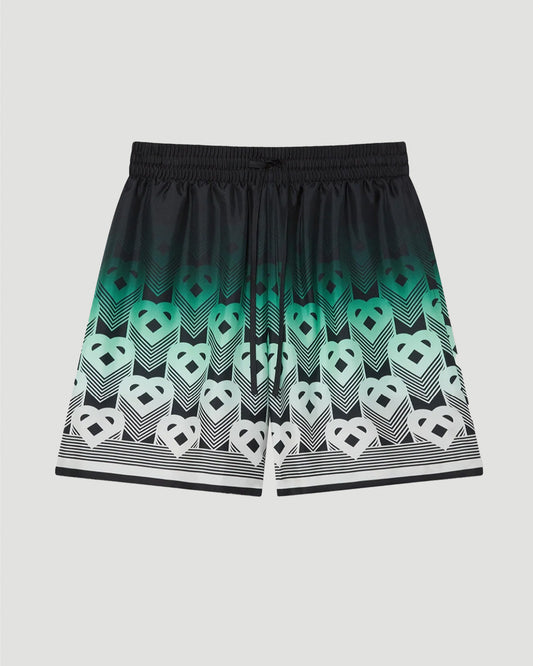 Gradient Monogram Silk Shorts