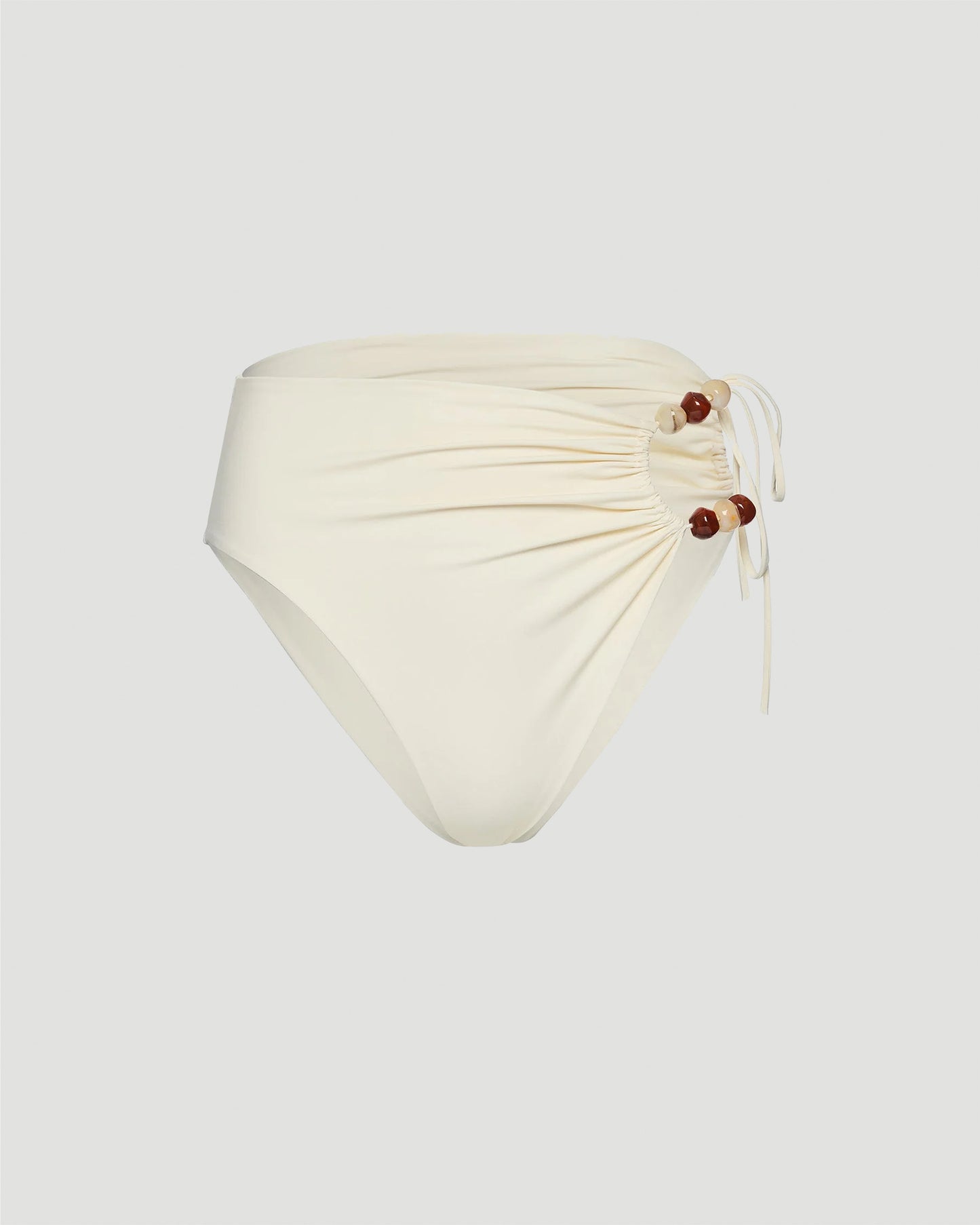 High-Waist Swim Bottom with Ring Detail