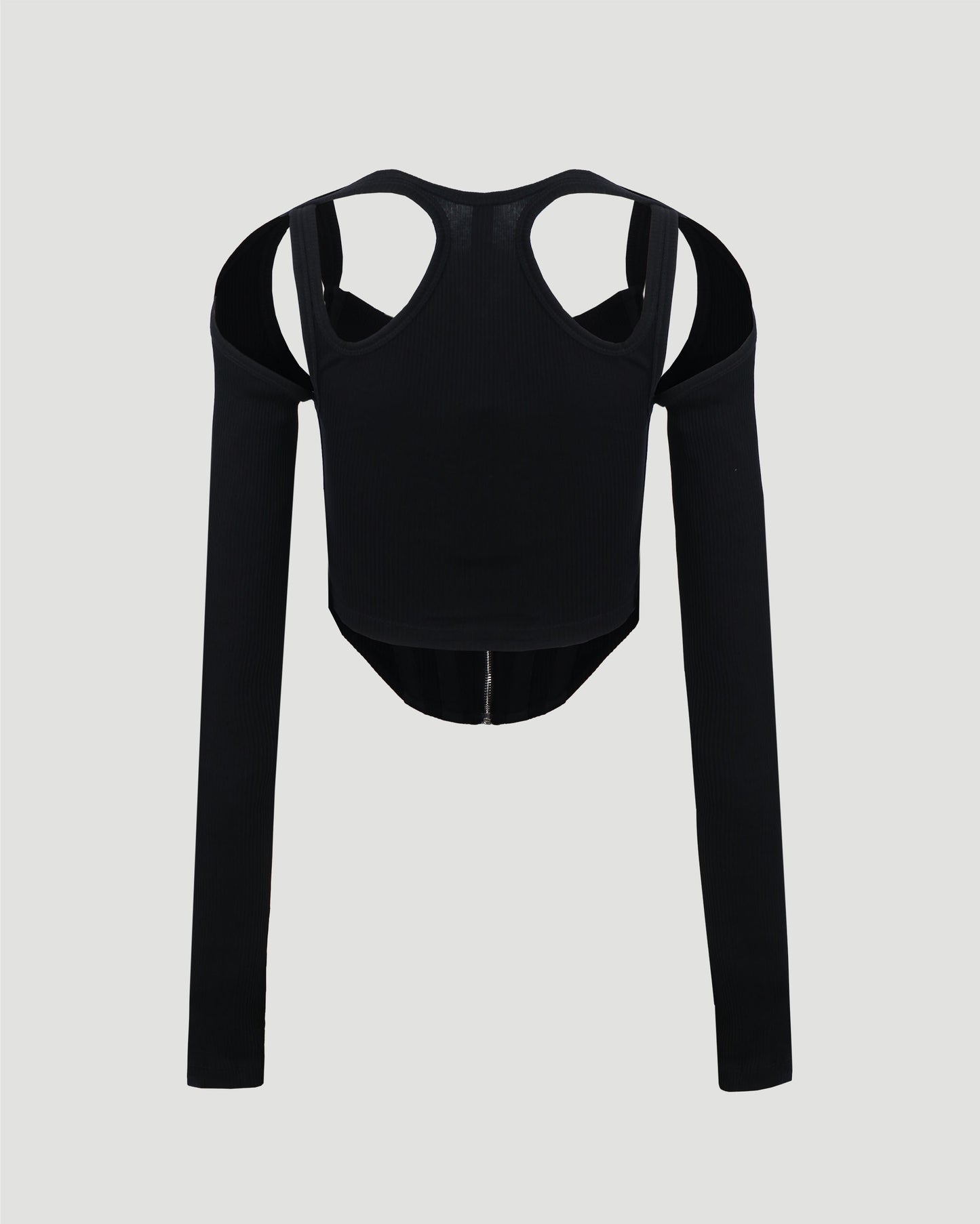 SHIFT LOOP CORSET TOP IN BLACK