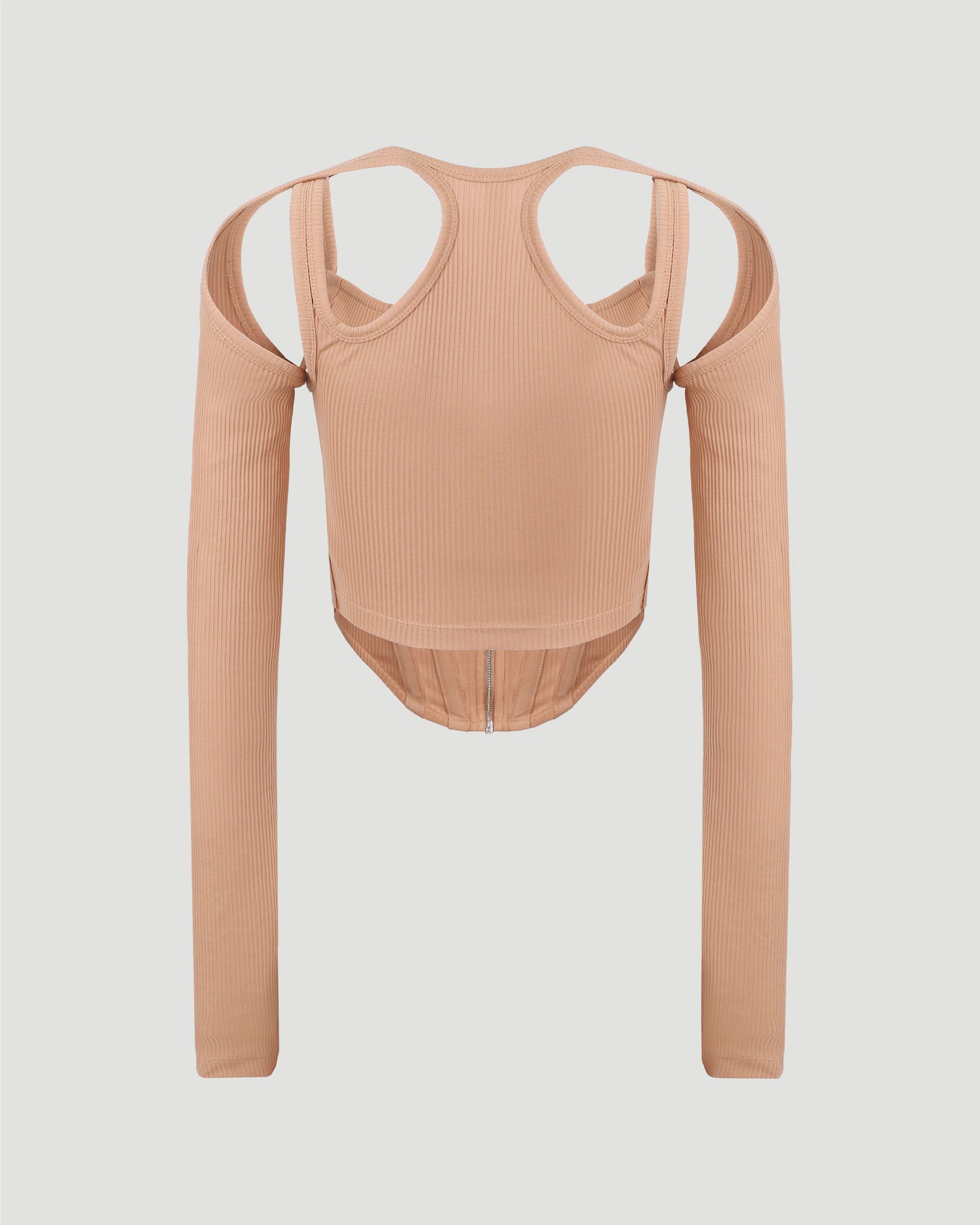 SHIFT LOOP CORSET TOP IN CAMEL