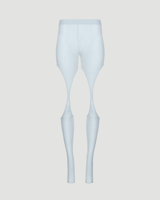 HOSIERY MESH LEGGING BLUE