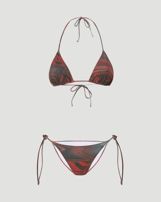 The Blurry Roses Bikini Set