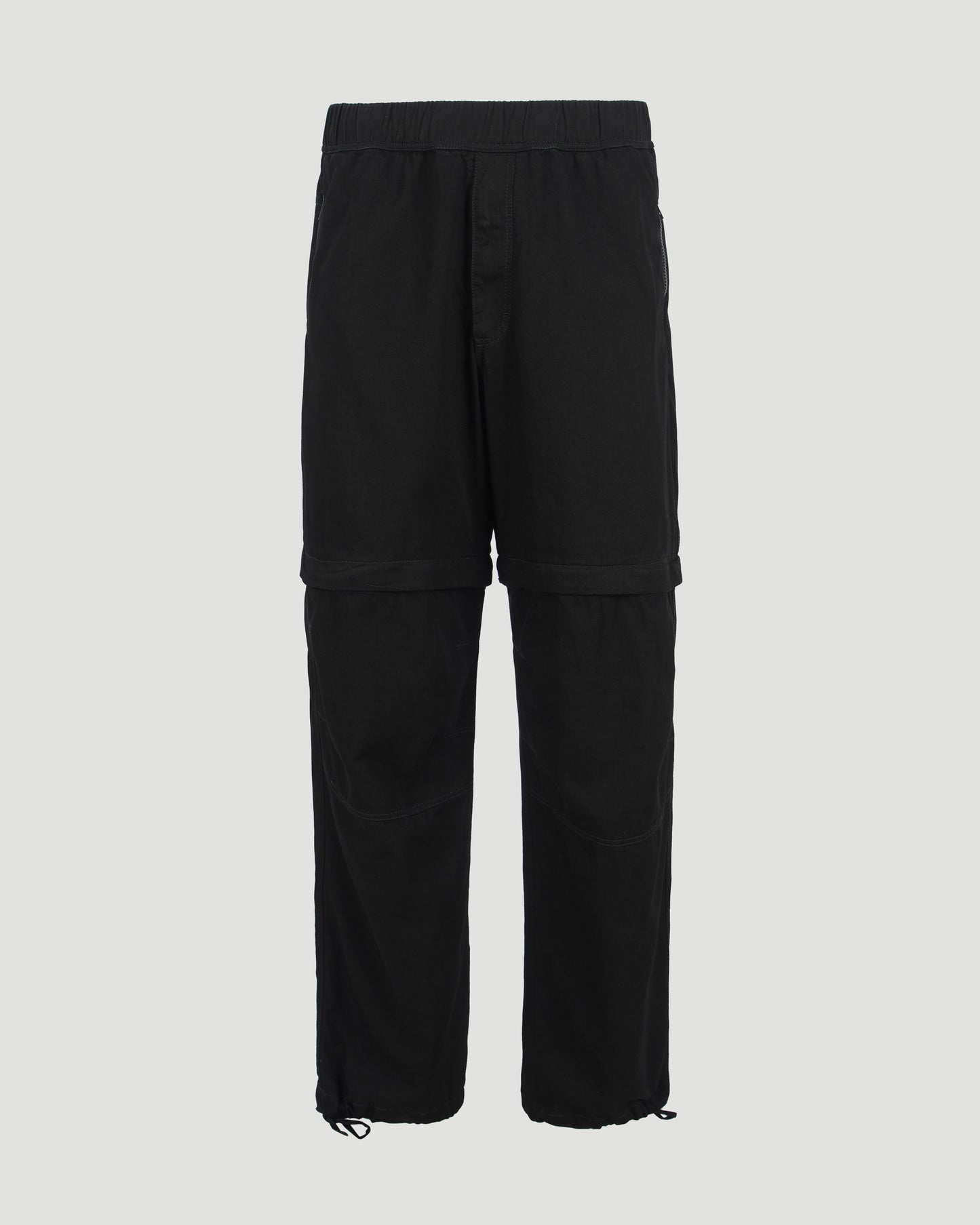 Two in one detachable zip off pants in light denim