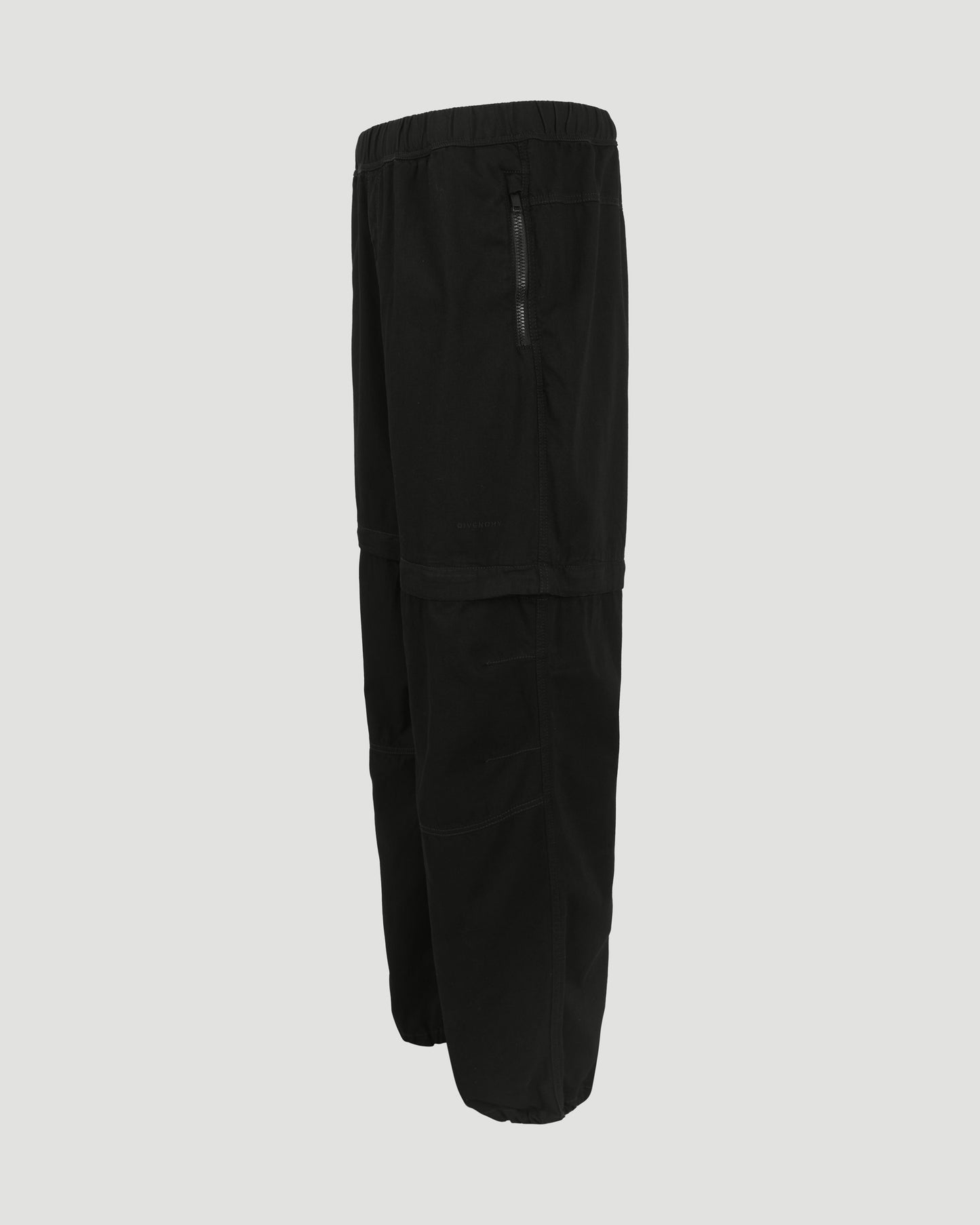 Two in one detachable zip off pants in light denim