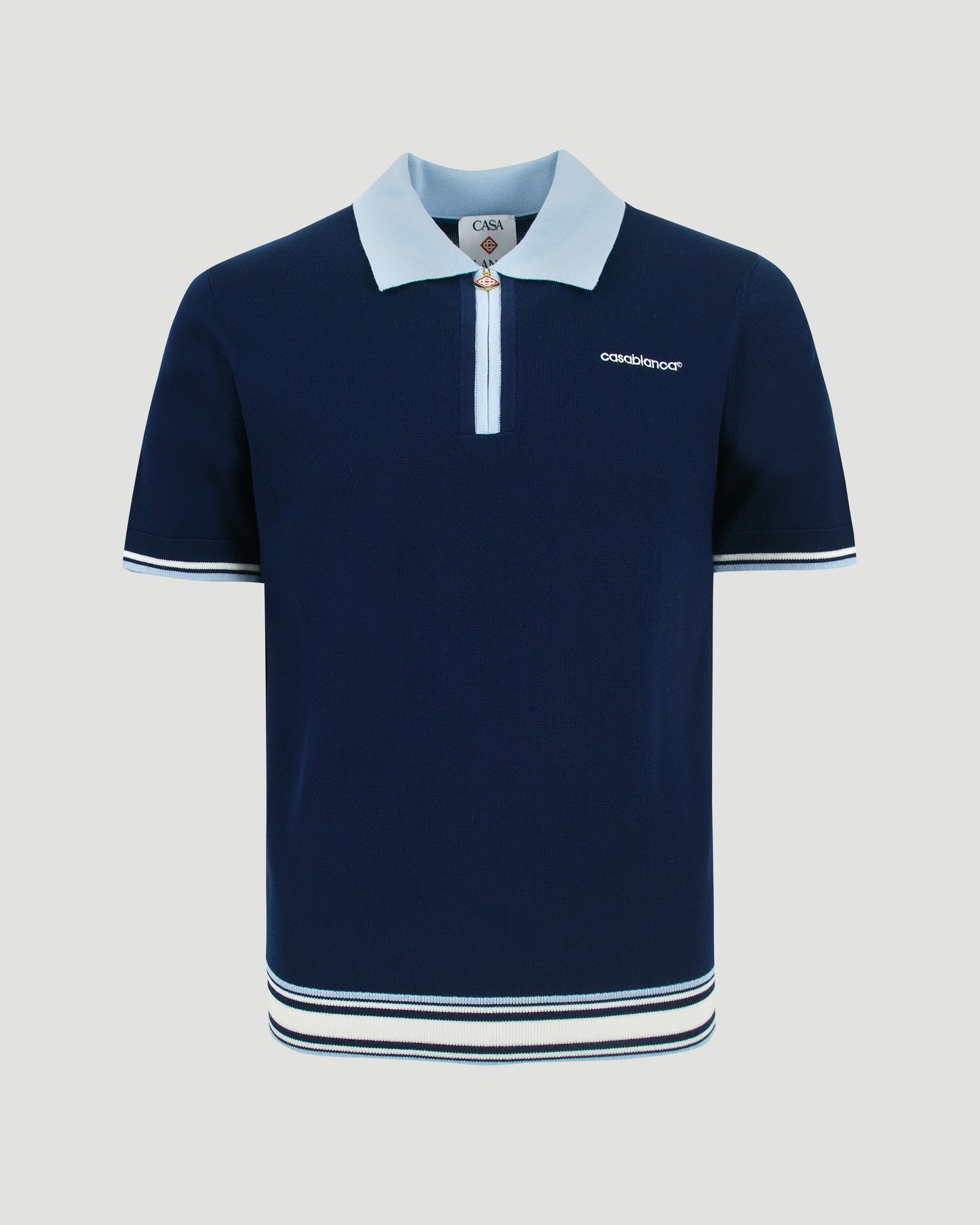 Merino Knit Tennis Polo Shirt