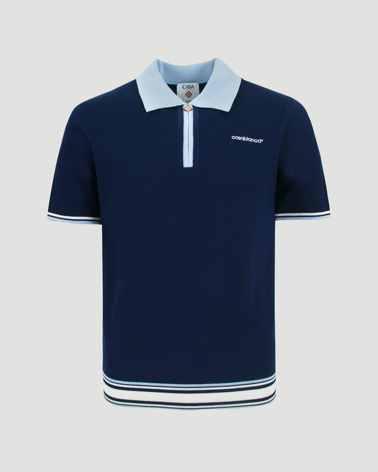 Merino Knit Tennis Polo Shirt