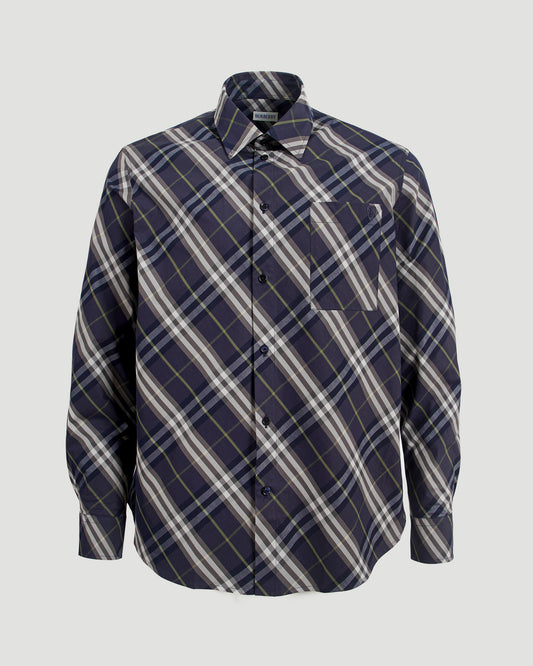 Relaxed Fit Check Cotton Shirt