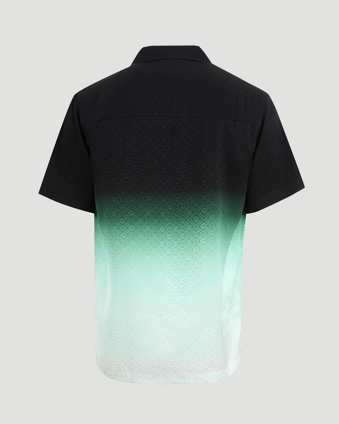 Gradient Monogram Jacquard Short-Sleeve Polo Shirt