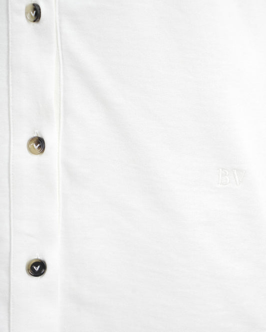 Tank Top With Buttons in White