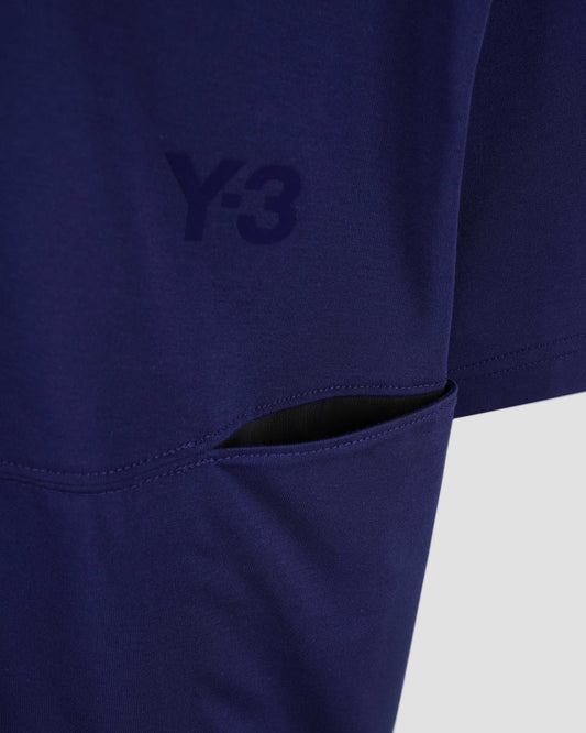 Vented Tee in Dark Blue