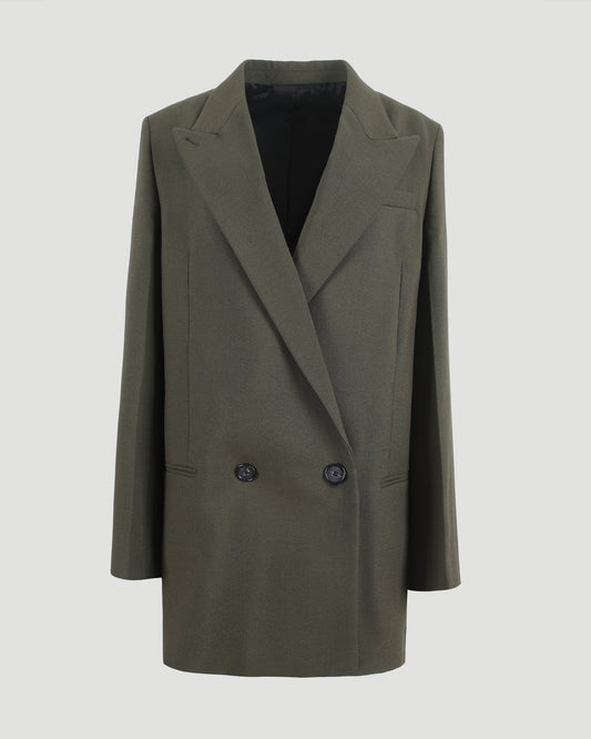 Shield Blazer in Forest Green