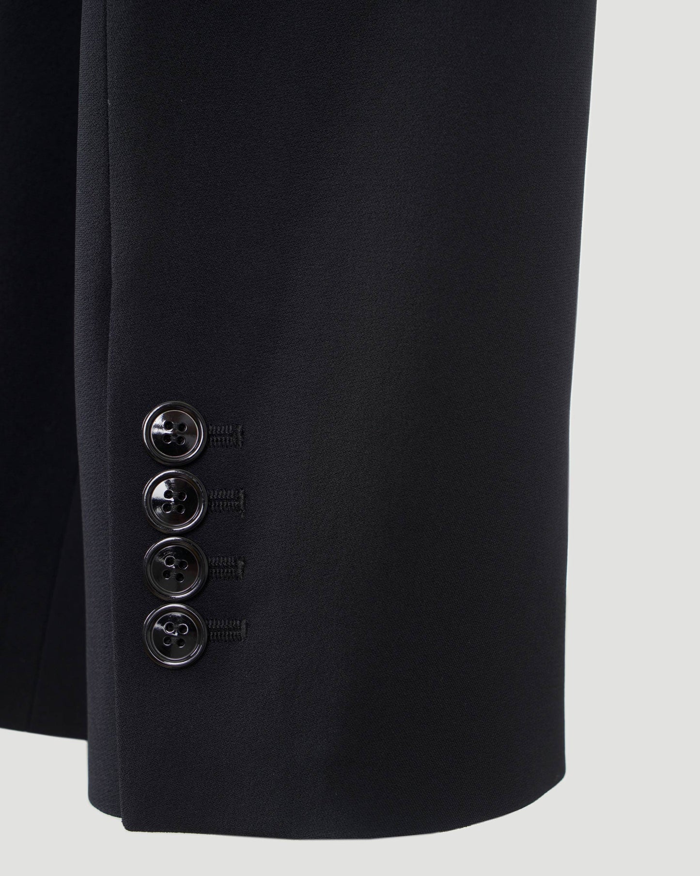LEAF CREPE JACKET IN BLACK