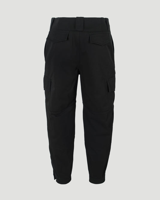 MILITARY CARGO TROUSERS IN BLACK