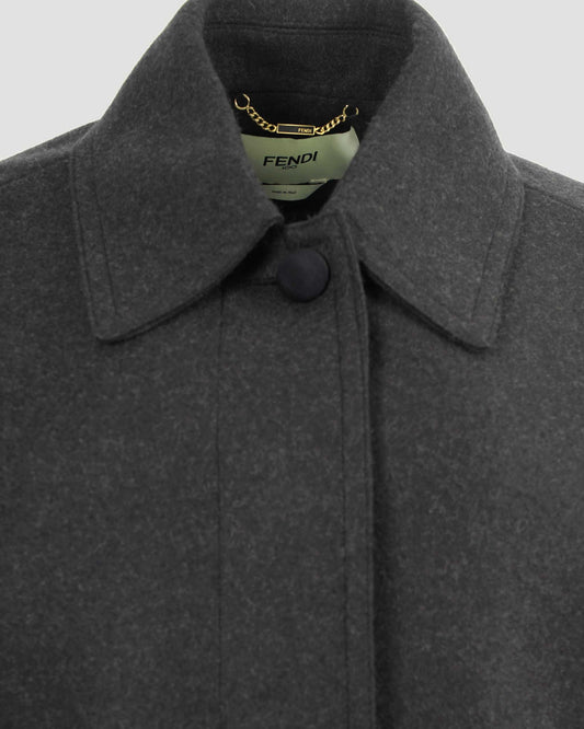 Wool Coat in Grey
