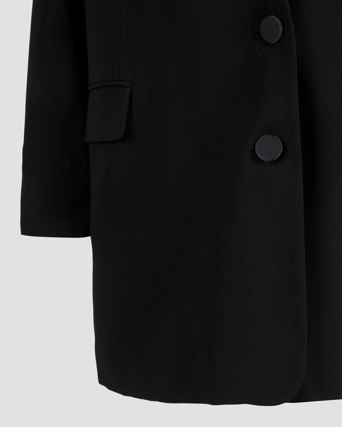 Single-breasted blazer in black