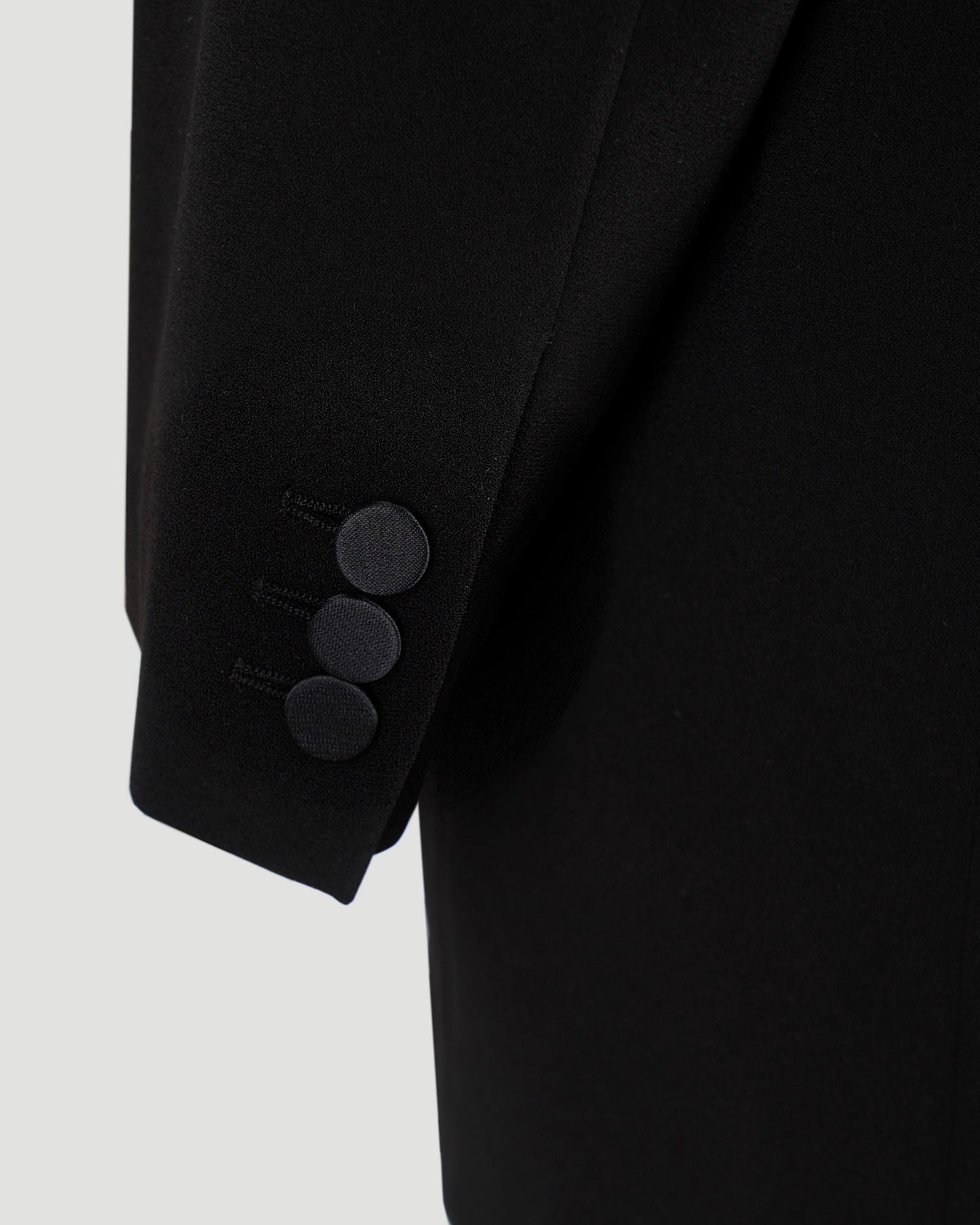 Single-breasted blazer in black