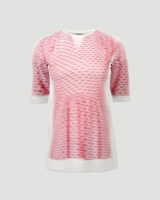 Short sleeve top in mesh