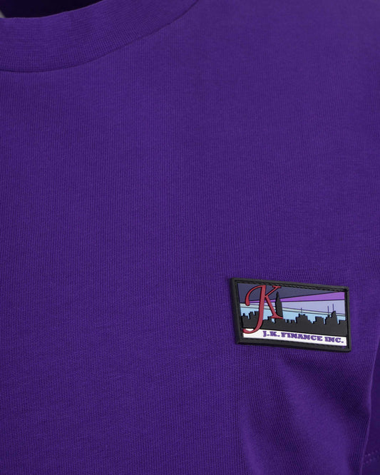 Cotton T-Shirt in Purple