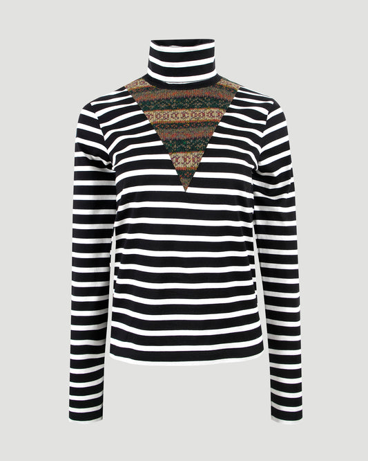 Striped Turtleneck