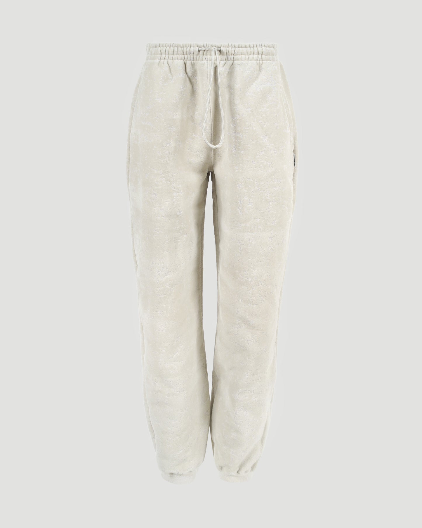 TRACK PANTS IN FLOCKED TERRY