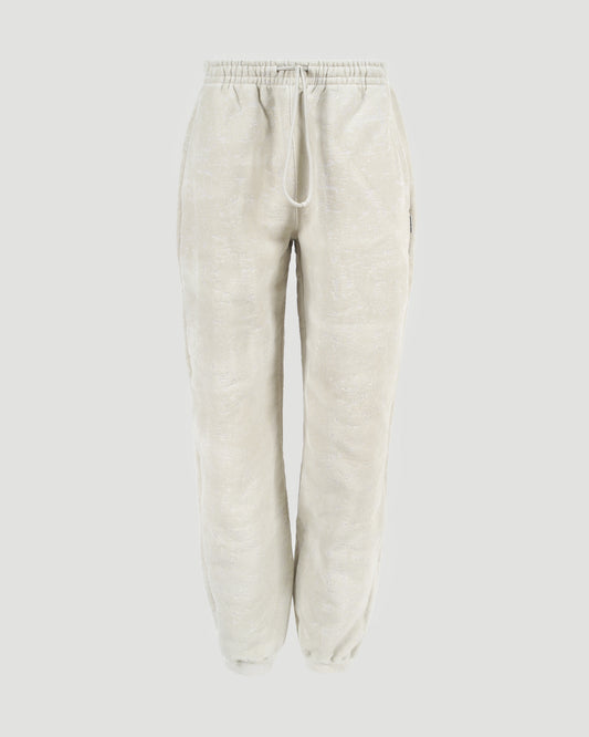 TRACK PANTS IN FLOCKED TERRY