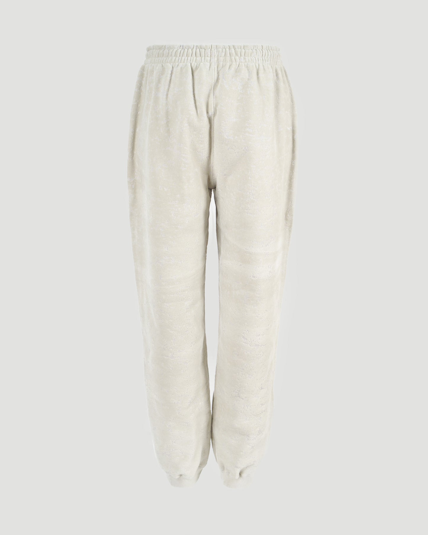 TRACK PANTS IN FLOCKED TERRY