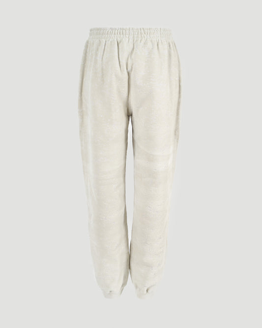 TRACK PANTS IN FLOCKED TERRY