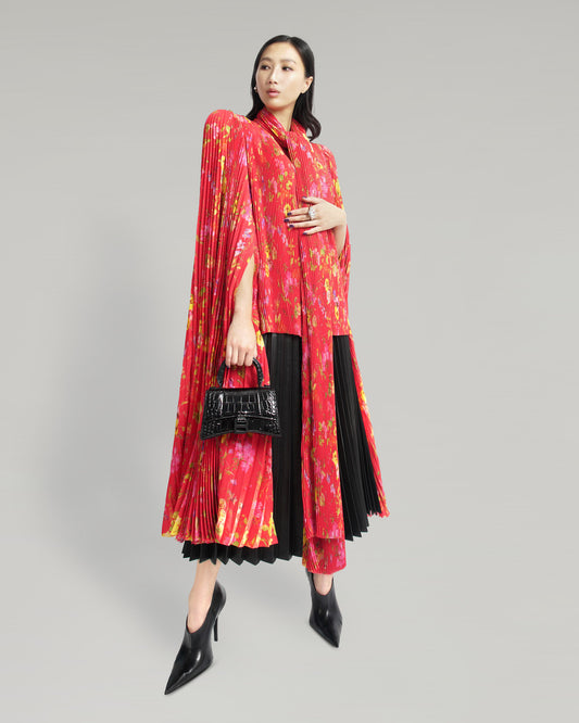 PLEATED SKIRT IN BLACK