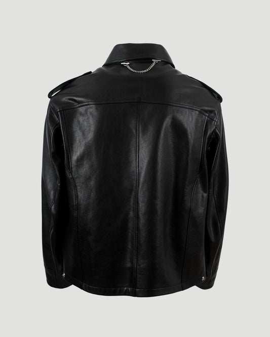 Alexander McQueen Black Leather Jacket — product photo 2