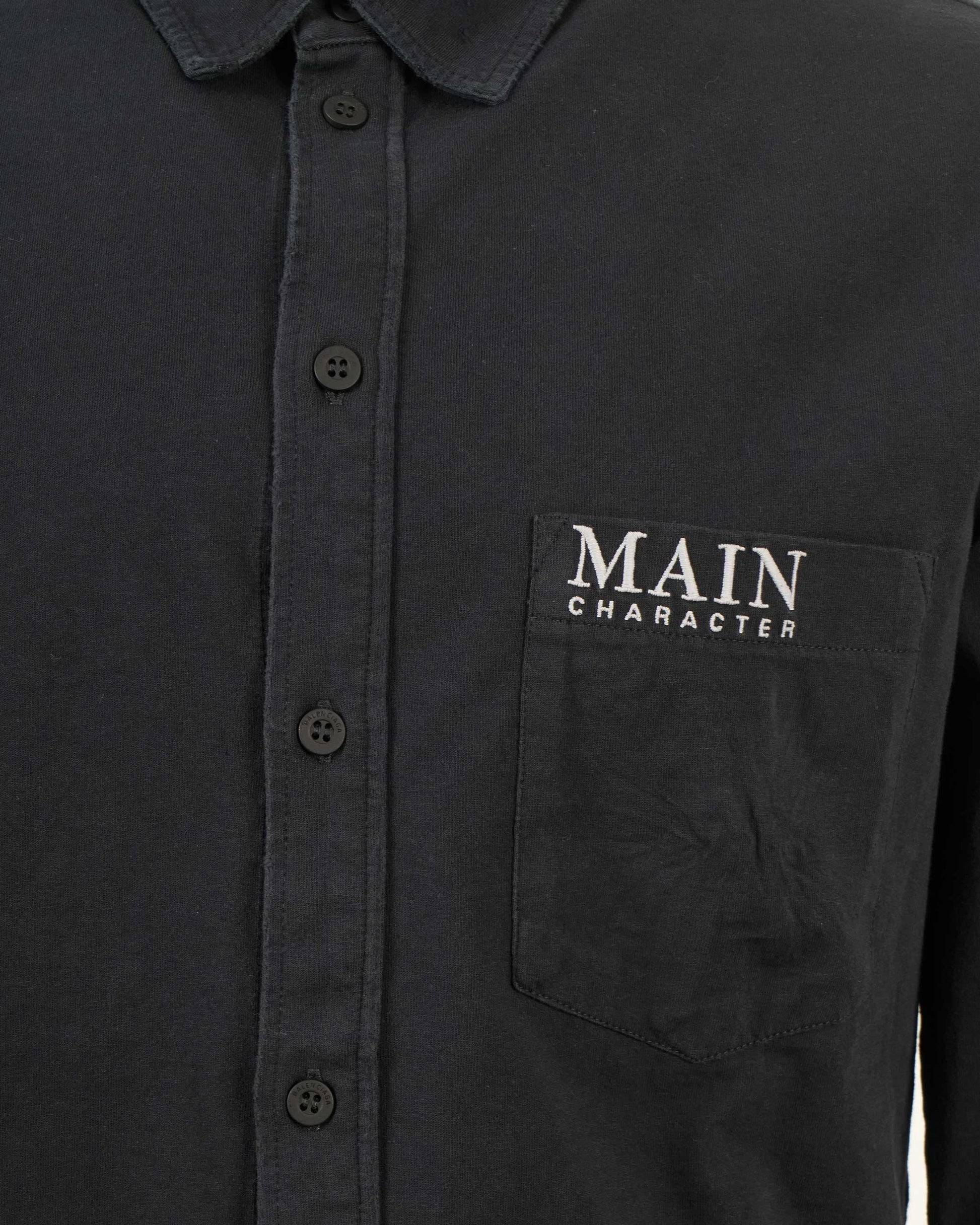 Balenciaga Main Character Artwork Shirt in Black — product photo 2