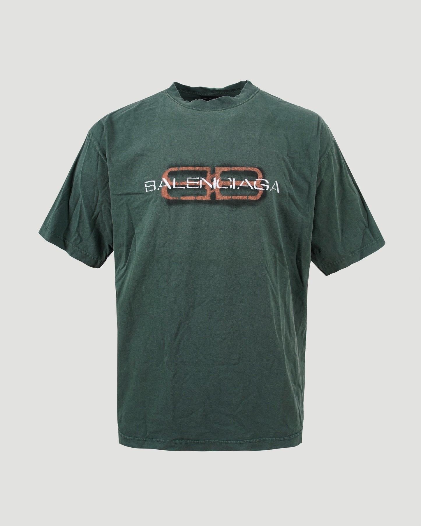 BB Icon Stencil T-Shirt Medium Fit in Dark Green