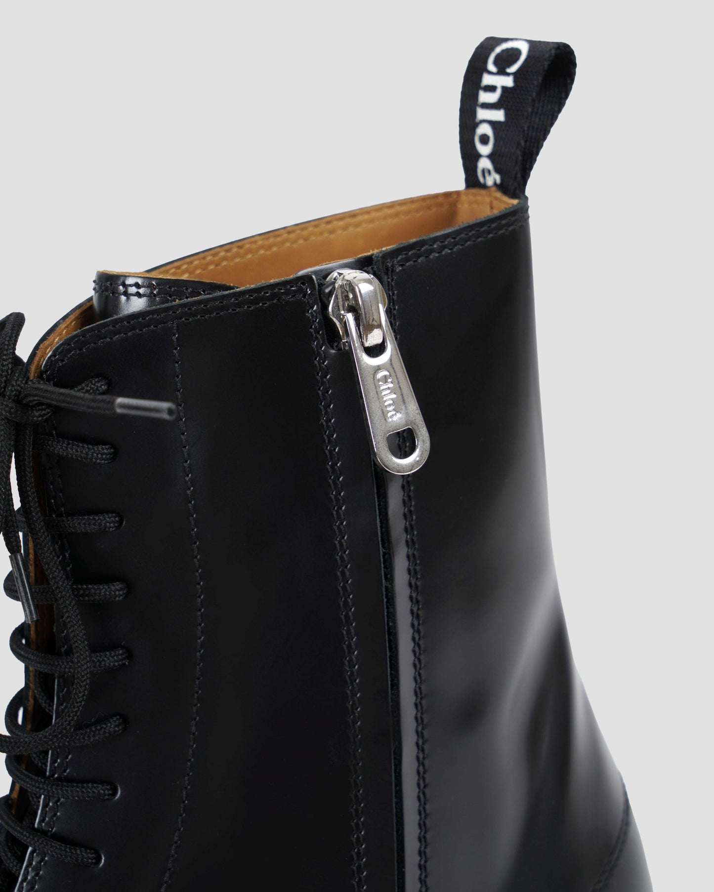 Noua brushed leather lace-up ankle boots