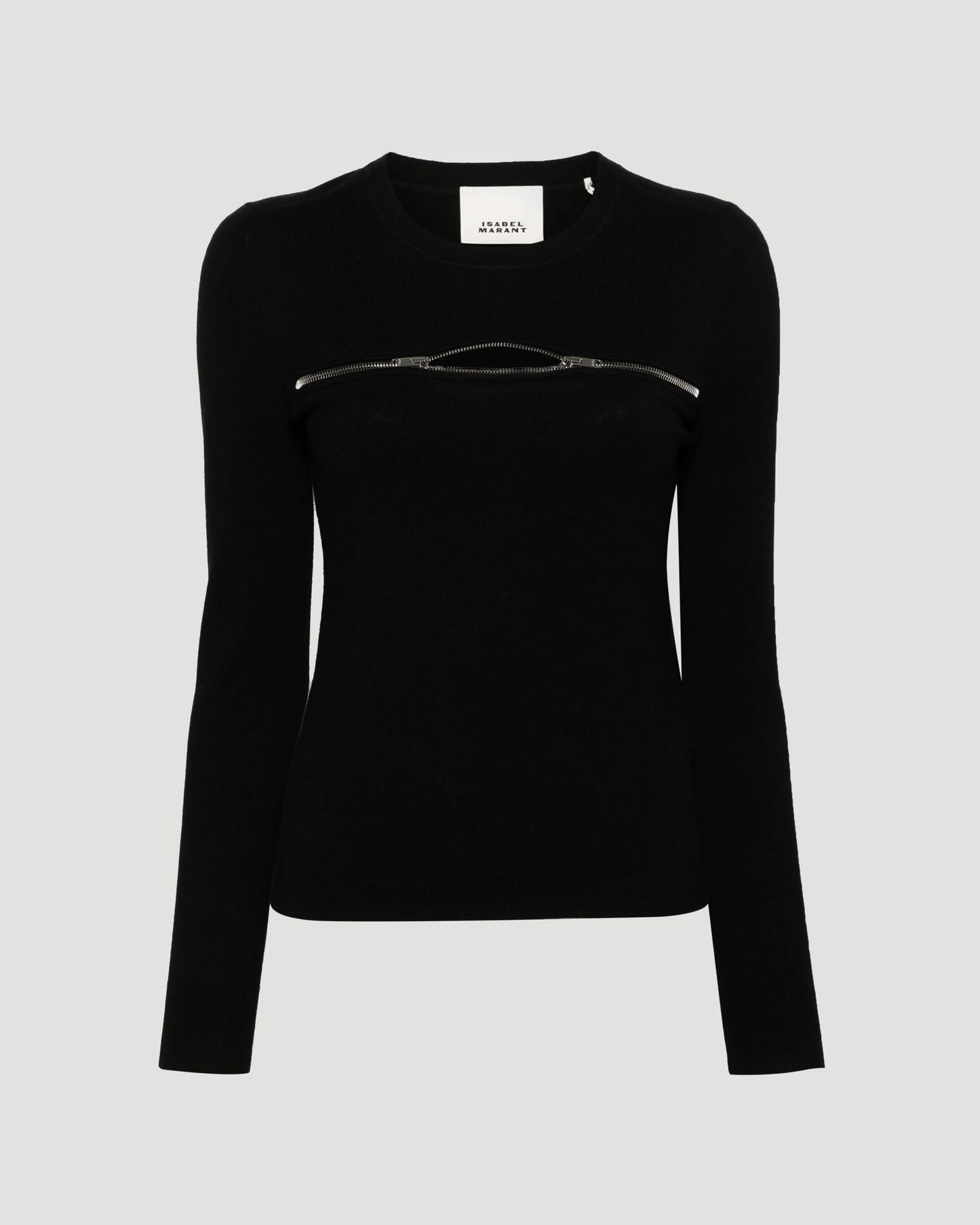 Decorative Zip Detail Top