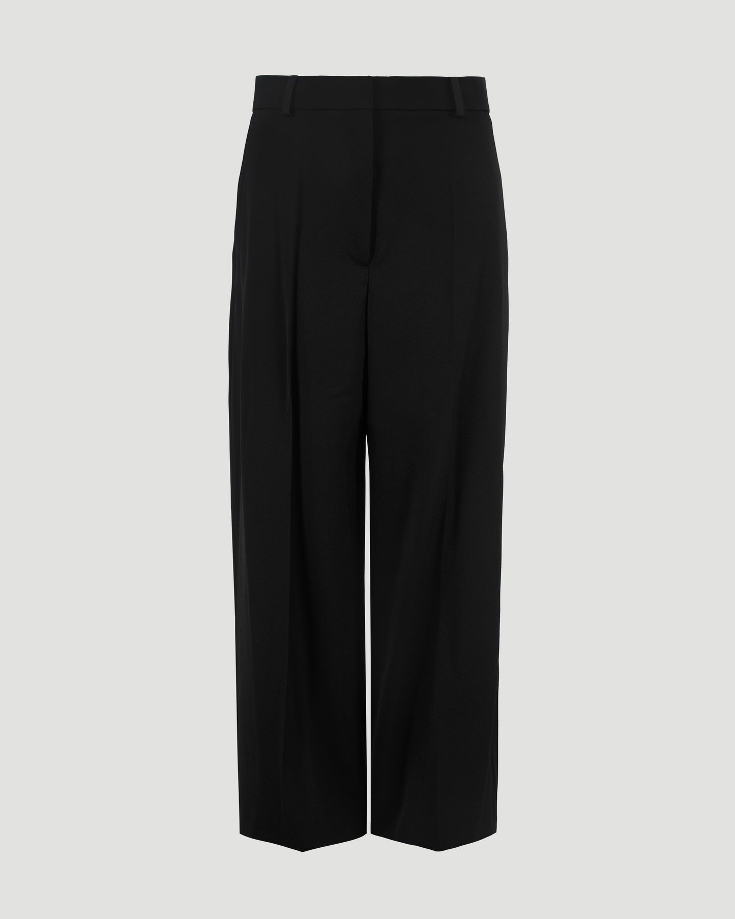 Wide-Leg Trousers in Black