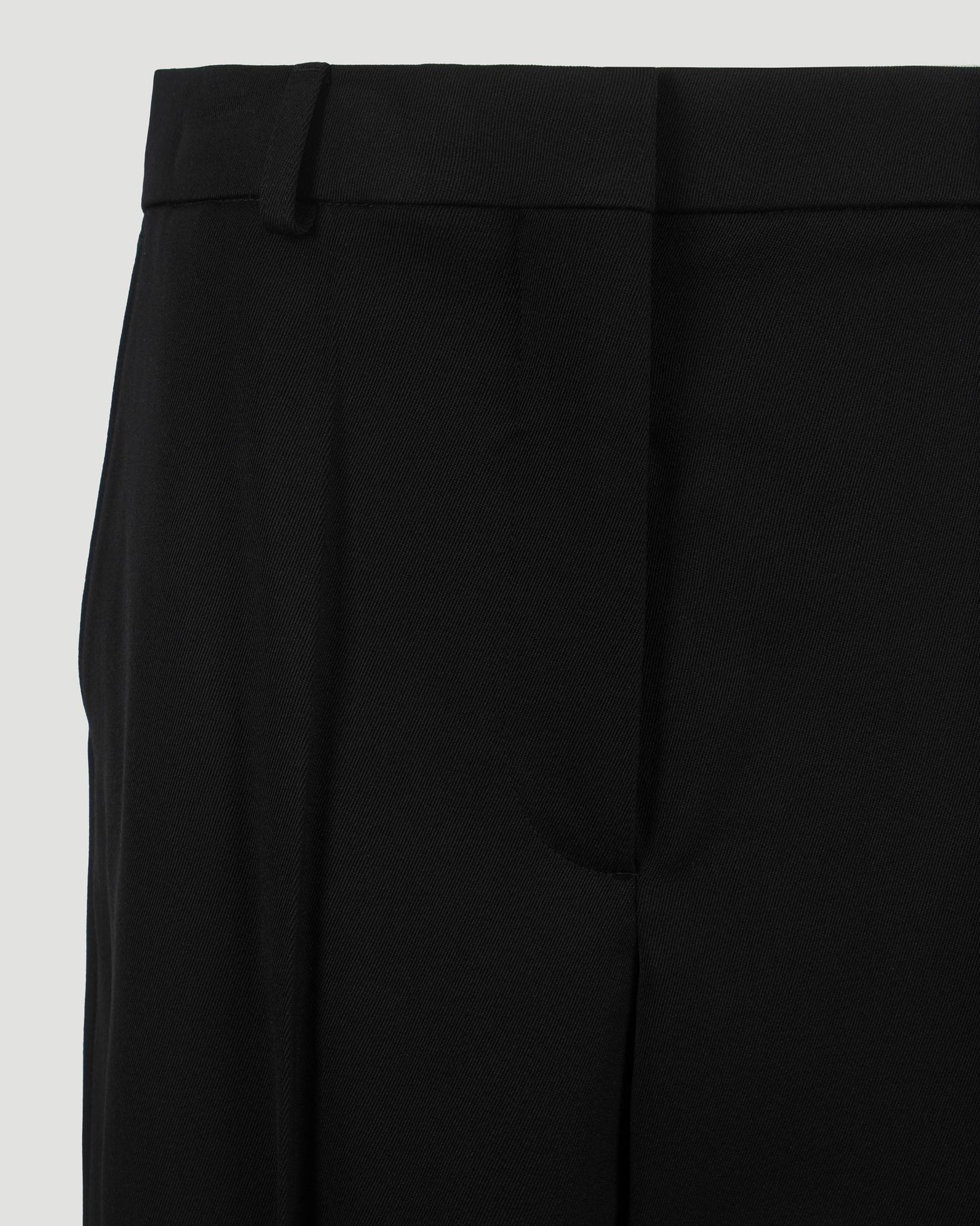 Wide-Leg Trousers in Black