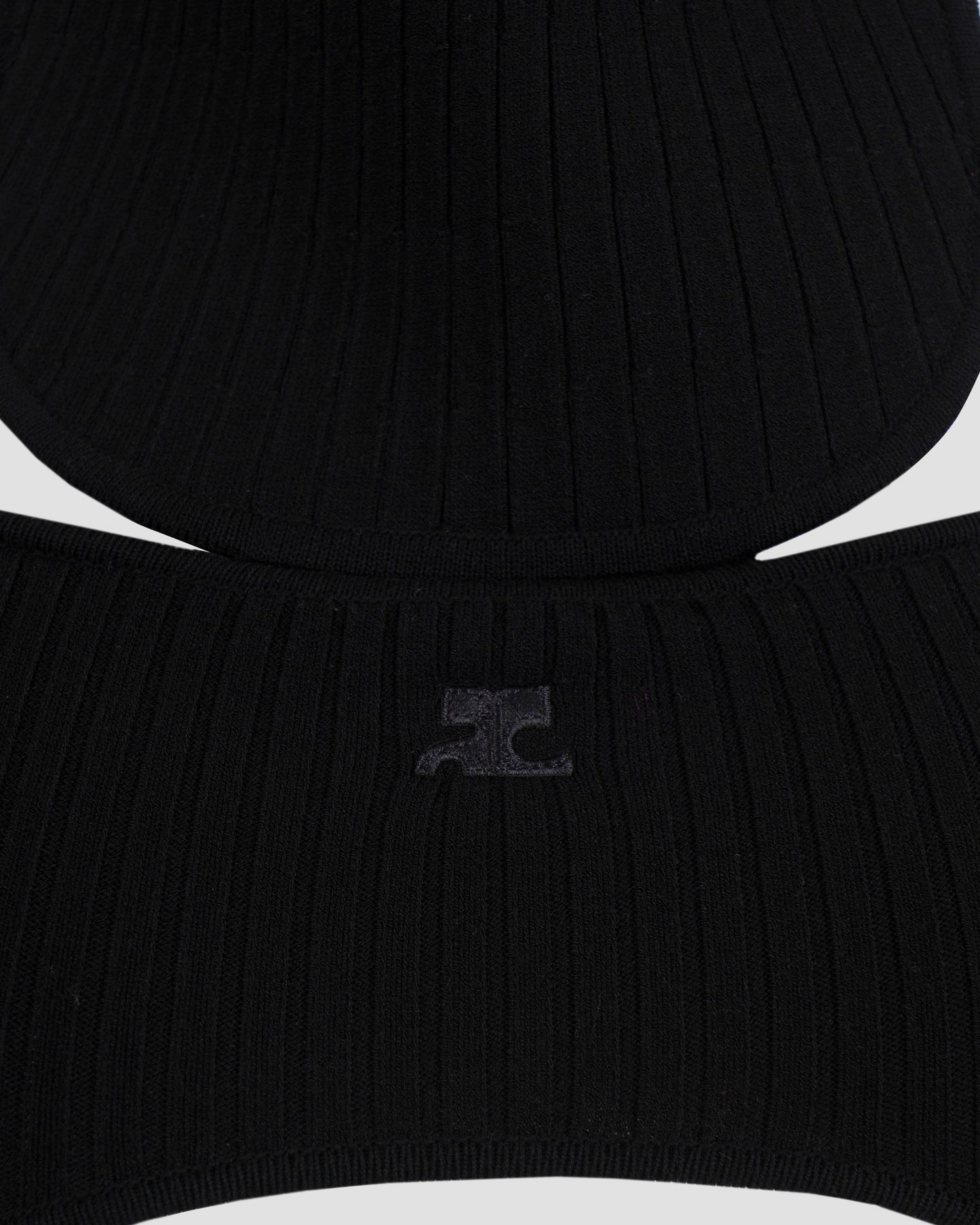 Cut-out jumper in black