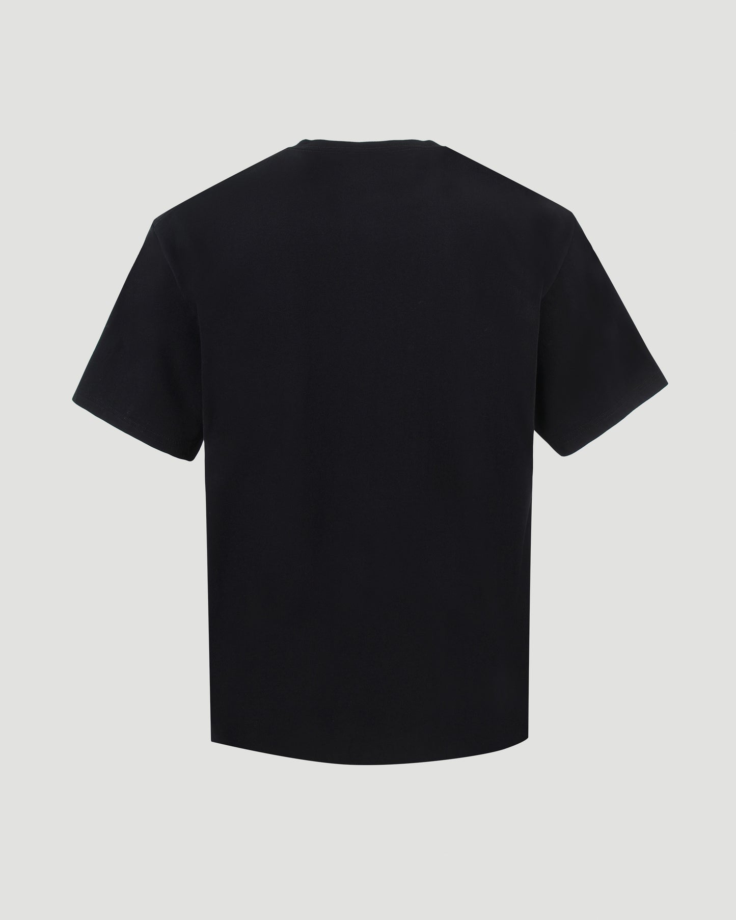 Flocked Logo T-Shirt in Black