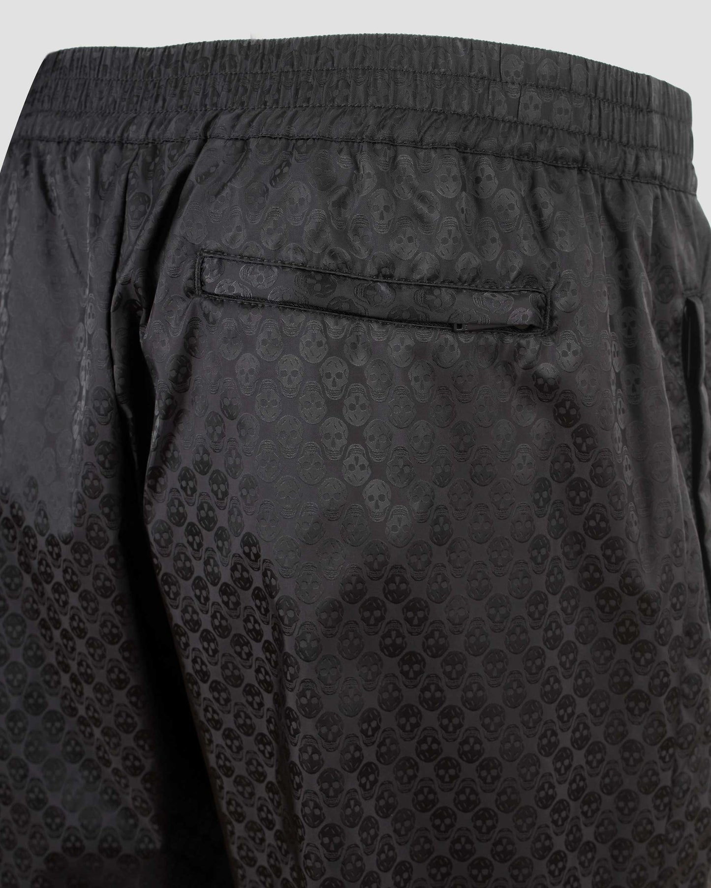 Skull Jacquard Joggers in Black