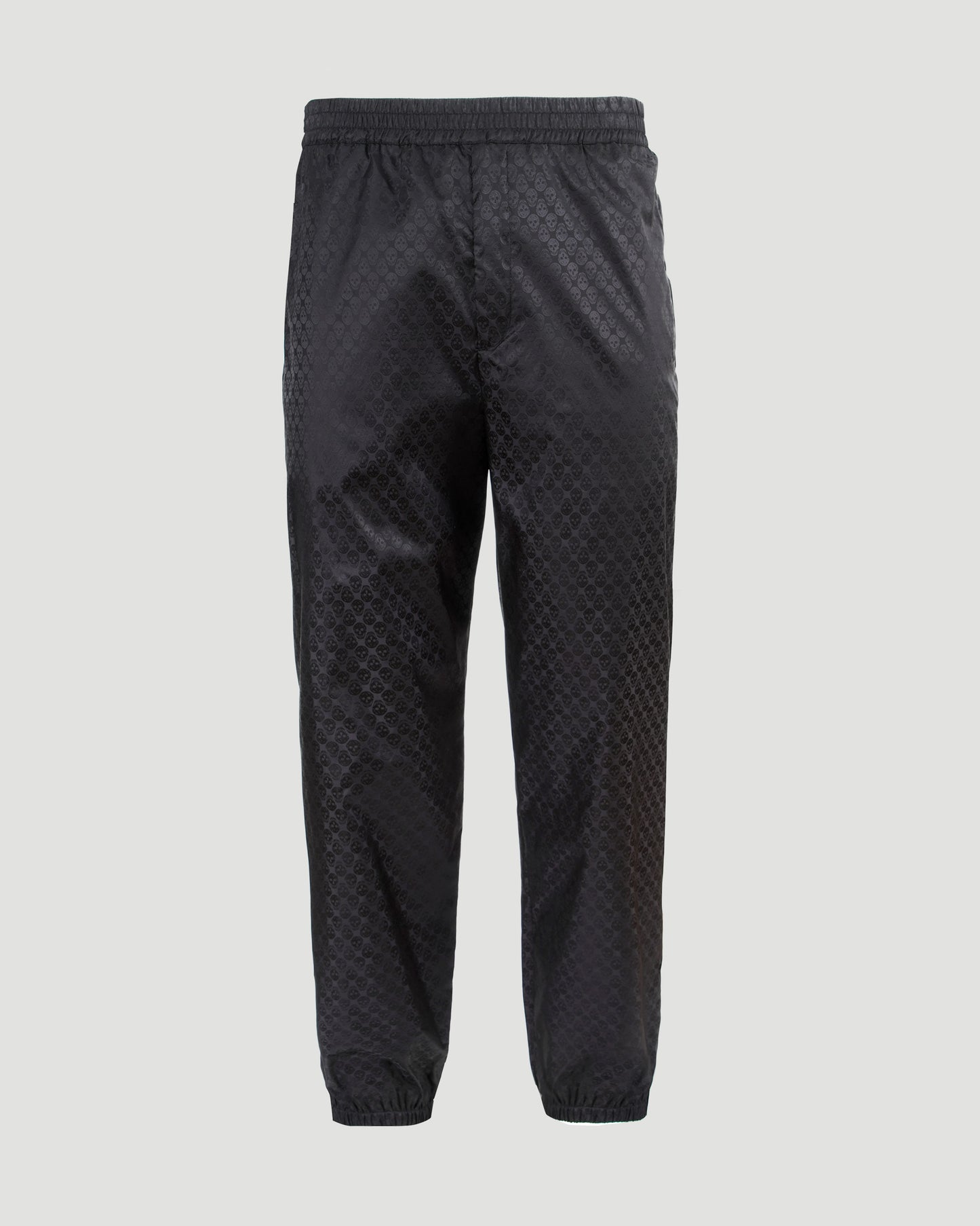 Skull Jacquard Joggers in Black