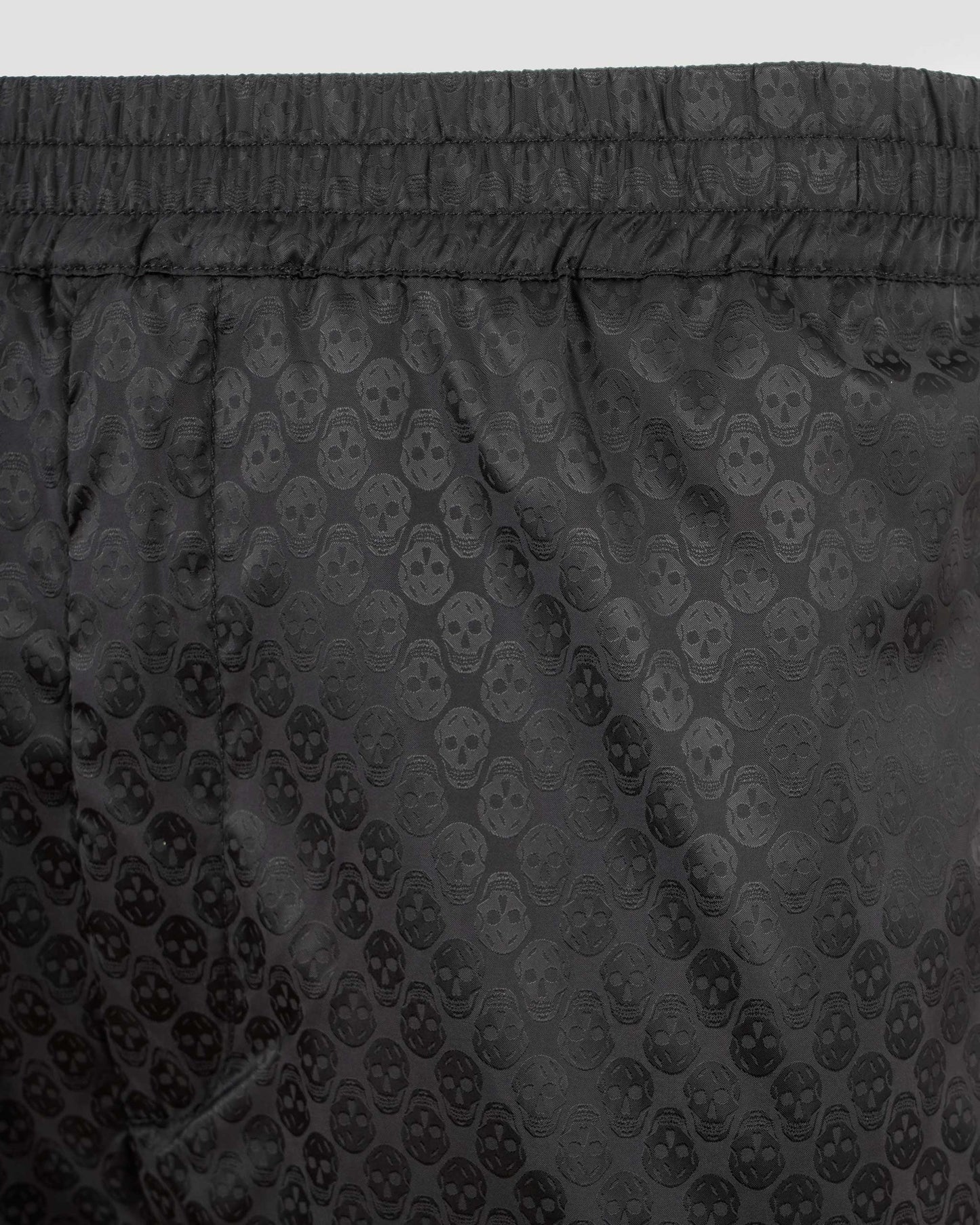 Skull Jacquard Joggers in Black