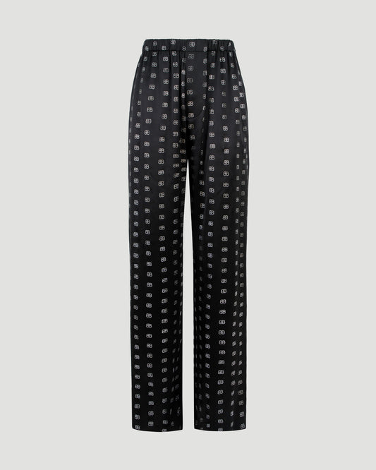 RHINESTONE-EMBELLISHED PYJAMA PANTS