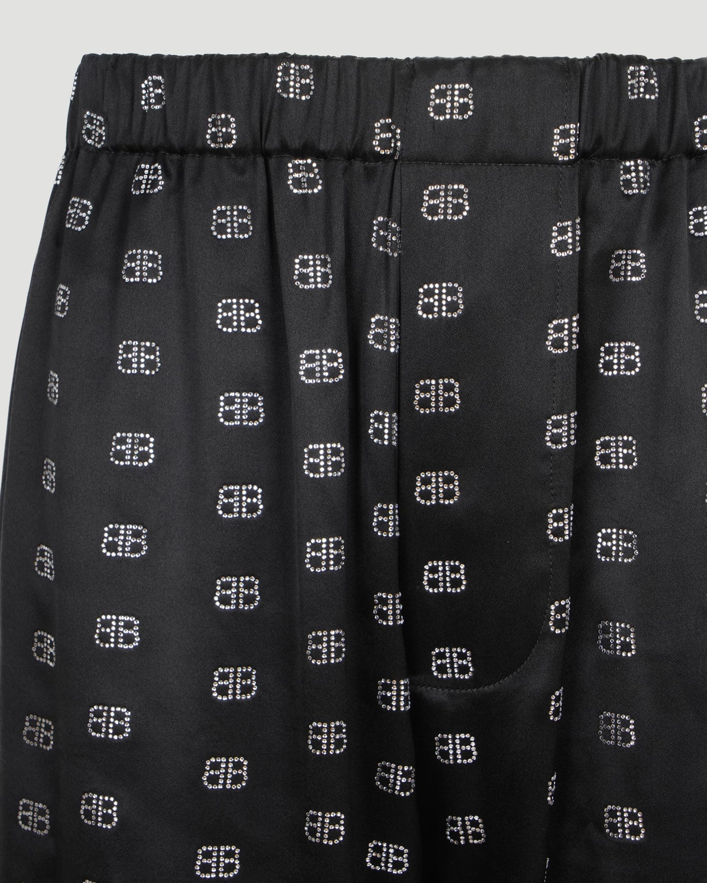 RHINESTONE-EMBELLISHED PYJAMA PANTS