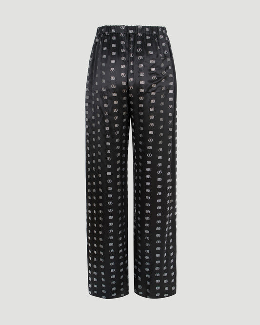 RHINESTONE-EMBELLISHED PYJAMA PANTS