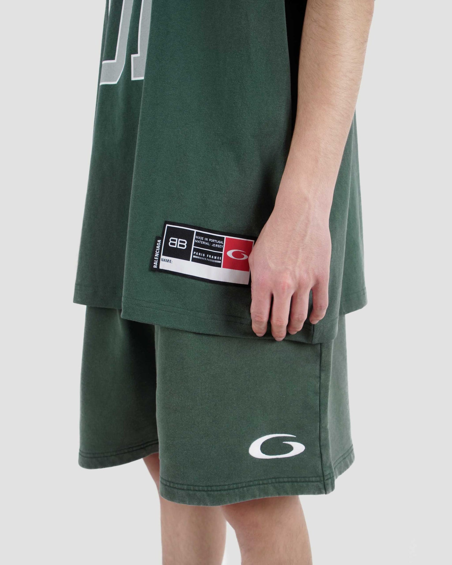 Basketball Sweat Shorts in Dark Green