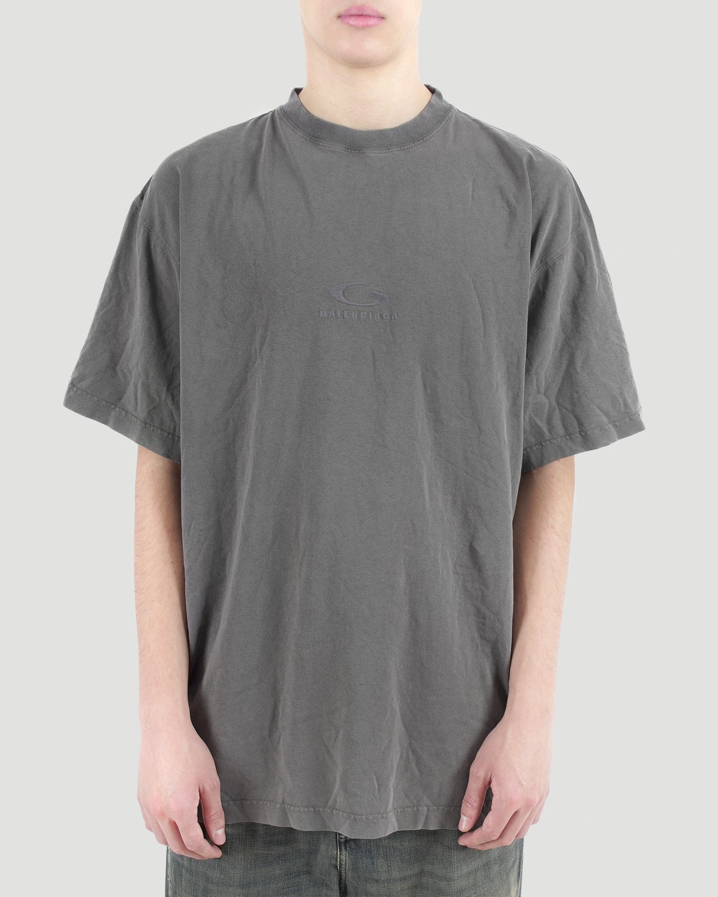 Loop Sports Icon Oversized T-Shirt in Faded Grey