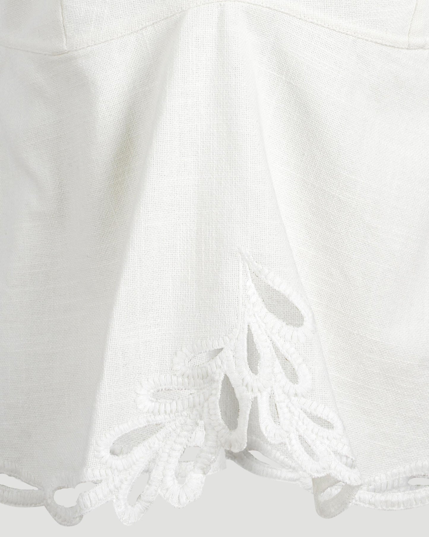 Embroidered Tank Top in White