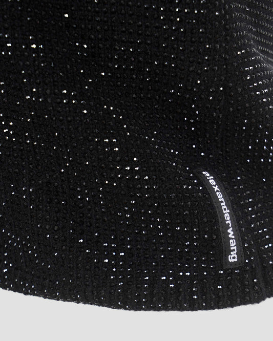 Crystal Hotfix Logo Tee in Black