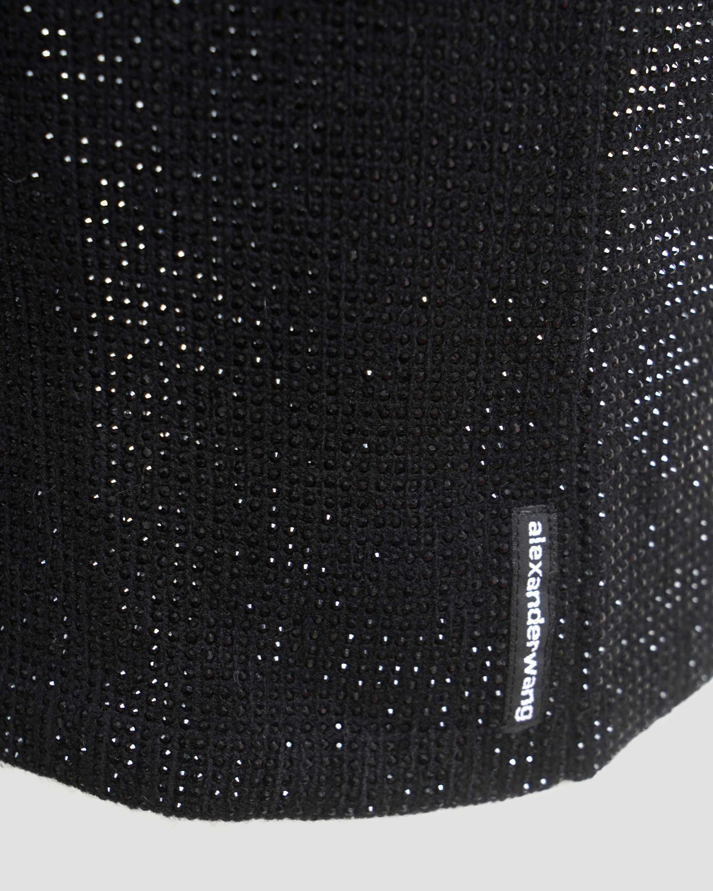 Crystal Hotfix Polo Miniskirt in Black